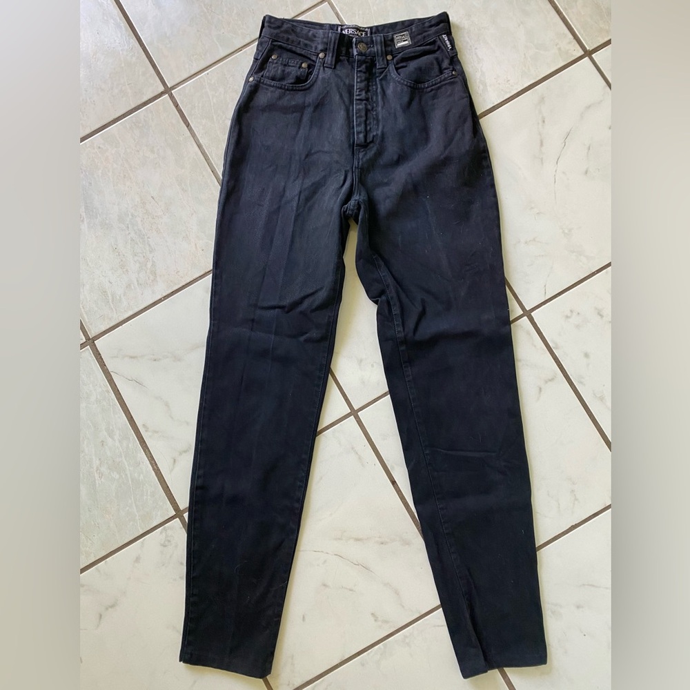 Versace Jeans Couture High-Waisted Black Denim 90’s Jeans